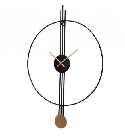 Ring & Stripes Metal Wall Clock